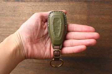 茶皮 FORD fiesta kuga MK4 MK3 福特汽車鑰匙皮套【客製化】