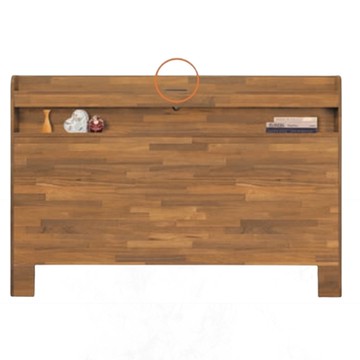 【文創集】凱欣3.5尺單人可收納床頭片(三色可選＋附充電插座設置)-105x10x105cm免組