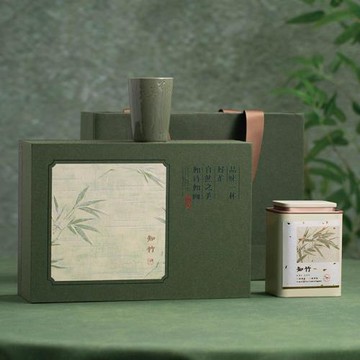春茶新款綠茶包裝盒空禮盒明前龍井碧螺春毛尖通用茶葉禮盒裝空盒