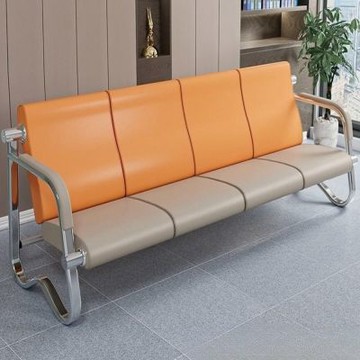 【238x75x86cm】小戶型家用酒店公寓靠背椅 四人款高靠背排椅沙發 商務接待會客等候椅 現代簡約沙發