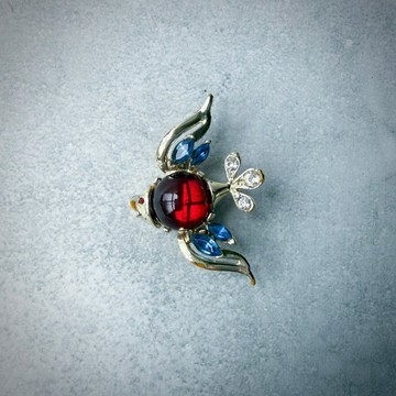 334 復古 Jelly Belly 天使魚 胸針