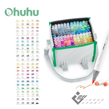 Ohuhu - 120色雙頭酒精性麥克筆套組 - 柔和色系