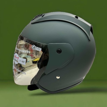 【台灣生產超高CP值】GP5 A615 R素色安全帽 消光夜墨綠 3/4罩安全帽