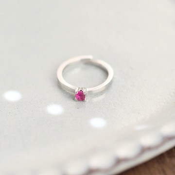 紅寶石戒指 925銀