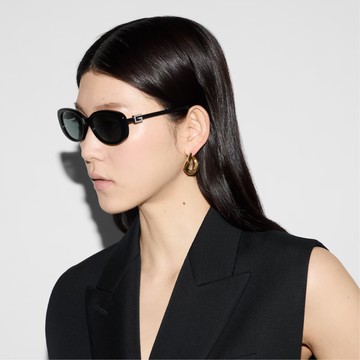 【GUCCI 古馳】圓形膠框太陽眼鏡(GG1684SA-002 GG LOGO 系列)