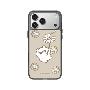 iPhone 17 Pro Max Clear (相機按鈕) 酷墨灰 - 爽爽貓 Song Song Meow by SECOND - 花開了