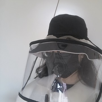 遮陽帽 韓國漁夫帽女透明可拆卸帽子防護罩護目防曬遮臉防飛沫塵面罩頭罩 polygirl 清涼一夏钜惠