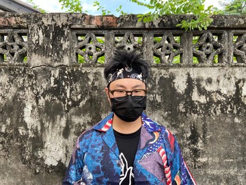 男生頭帶 / 一片式髮帶 / 燙金兔子