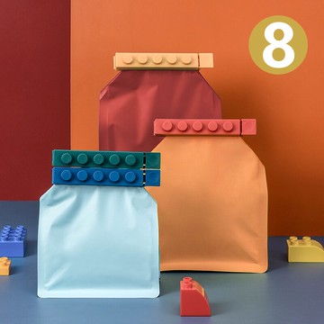 密封口夾塑料保鮮袋茶葉食品袋奶粉零食夾子家用神器密封夾器廚房