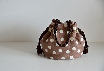 麻圓點航海包栗棕