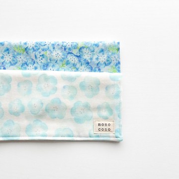 盛開的藍眼菊 紗布手帕 有機棉