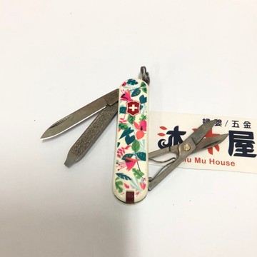 [沐沐屋］victorinox 維氏 經典七用 印花 瑞士刀 花花草草 0.6223.L1601