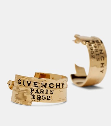Givenchy Logo hoop earrings
