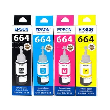 (1黑3彩組)EPSON T664  四色 T664100/T664200/T664300/T664400 原廠墨水