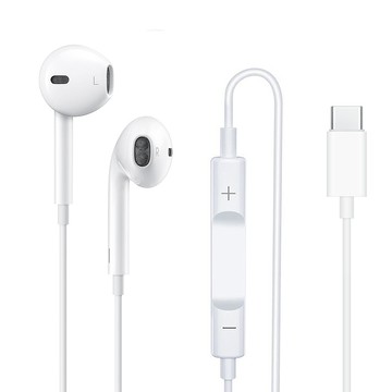 GCOMM iPhone/iPad Android TypeC 高品質低音立體耳機 (含線控麥克風) 白 黑