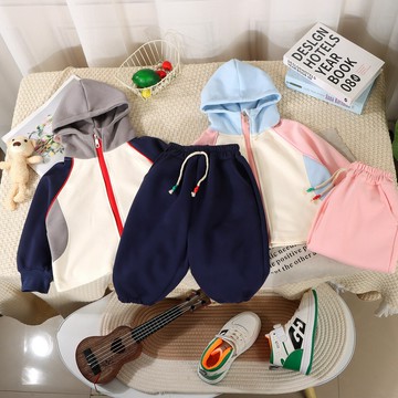 兒童連帽衛衣套裝2025秋季新款親子裝寶寶衛衣兩件套男童秋裝童裝(鑫弘-萌寶童裝)可開發票