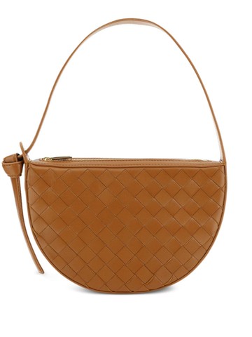 Bottega Veneta - Mini Sunrise leather shoulder bag - women - Lambskin/CALFSKIN - One Size - Brown
