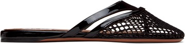 ALAÏA 黑色 Net Fi Fishnet 穆勒鞋