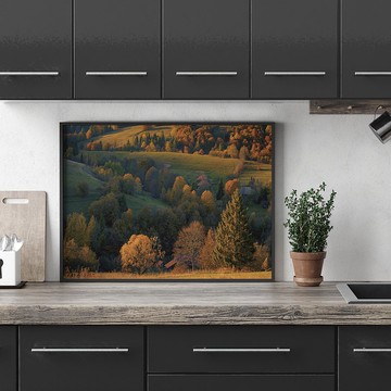 田園山丘 - 秋天/自然/家居/咖啡廳/工作室/掛畫/送禮/佈置/背景