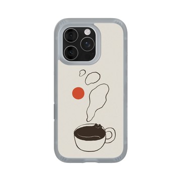 iPhone 16 Pro AirX 流變灰 - ilovedoodle (Lim Heng Swee) - Coffee Cat: 窩最溫暖