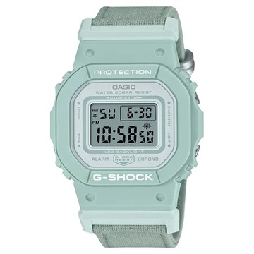 CASIO 卡西歐 G-SHOCK 環保布質霧面方形計時錶 GMD-S5600CT-3  藍色