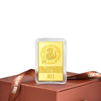 生生有禮 蛇來運轉 10克 珍藏黃金金片_計價黃金