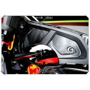 彩貼藝匠 小阿魯 GSX-R 150 龍頭附近（一對）卡夢 仿真鍛造碳纖維 車膜 貼紙 防刮 遮傷 機車貼紙
