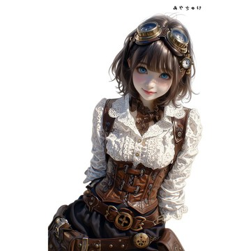 【五月新品 5】07-124-0205 人物貼紙 蒸汽龐克風格