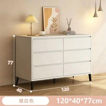 E家工廠 120公分·抽屜收納櫃 收納櫃  六抽斗櫃 016-KC（白色）