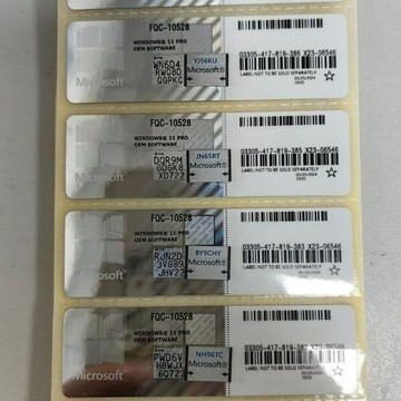 【正版激活】Windows 10/11 Pro COA 正版密鑰 激活碼 序列號 許可證 全球通用 微軟官方 永久有效 電腦系統升級必備