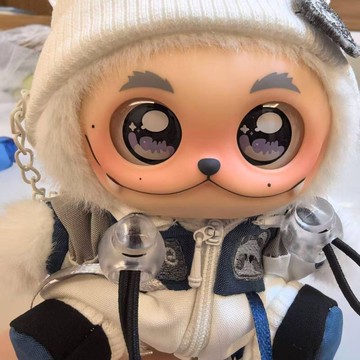 原創 佈佈滑雪套裝 運動娃衣服 棉花娃娃 希望17cmlabubu 一二三代公仔換裝 滑雪小熊
