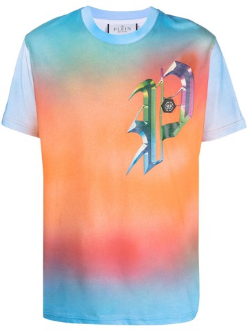Philipp Plein - graphic-print cotton T-shirt - men - Cotton - S - Orange