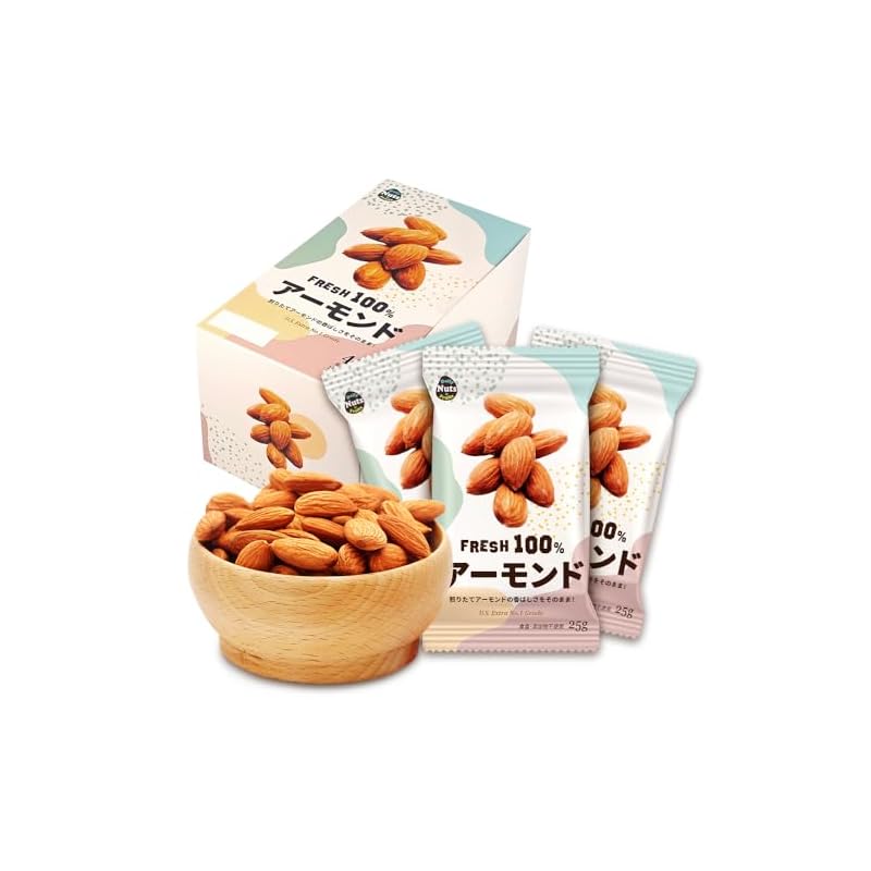 Daily Nuts  Fruits(デイリーナッツアンドフルーツ) 小分けアーモンド 1kg(25gX40個) 素焼き 無塩のアーモンド ロースト USエクストラNo.1アーモンド使用 箱入り 産