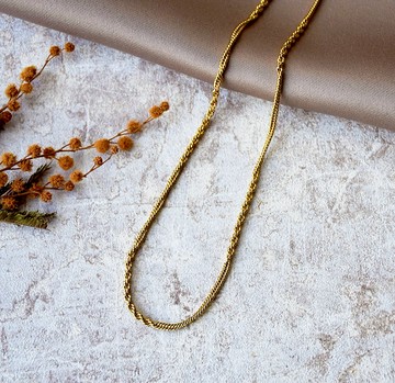 【單品首選】黃銅花式繩結短鏈