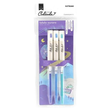 KUTSUWA 可旋轉色鉛筆組 極光色 3色 1組 - 輕鬆上色 激發無限創意