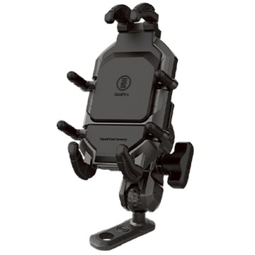 五匹 甲蟲手機架 手機架 鋁合金 直角支架 可搭配無線充電 後照鏡款《比帽王》