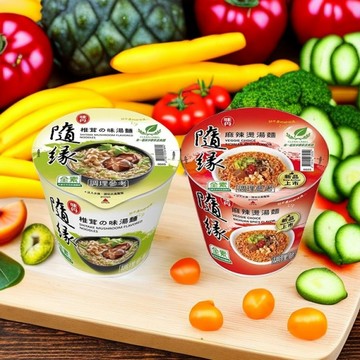 味丹 隨緣椎茸之味湯麵／麻辣燙湯麵(杯麵)1杯入 款式可選【小三美日】 DS016497 泡麵 宵夜 拜拜