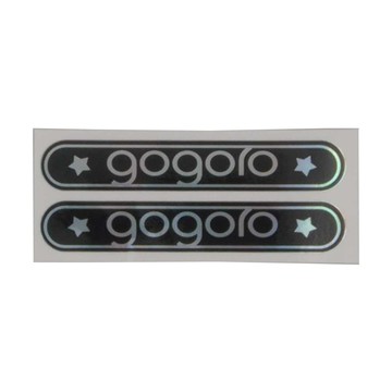 GOGORO GO2 反光飛旋踏板貼-電鍍  電鍍gogoro  1個