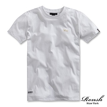 Roush 立體小獅Logo精梳棉水洗短TEE(2012099)