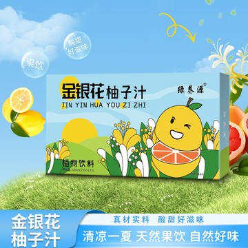 金銀花柚子汁 夏季飲品 植物果汁原漿 酸梅湯梨汁