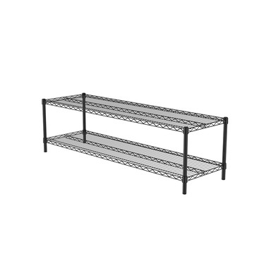 特力屋 烤漆二層架寬152*深46*高45公分(黑)