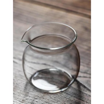 高檔手工茶海耐熱分茶器公道杯耐熱玻璃無耳茶盅勻杯功夫茶道配件