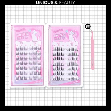 U&B░ 台灣現貨｜🎀送夾子🎀官方授權 VEECCI唯資 純欲貓精靈免膠假睫毛 濃密貓精靈 純欲貓精靈A091