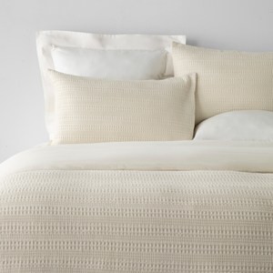 艾禮思300織華夫格純棉涼被單人 月牙白