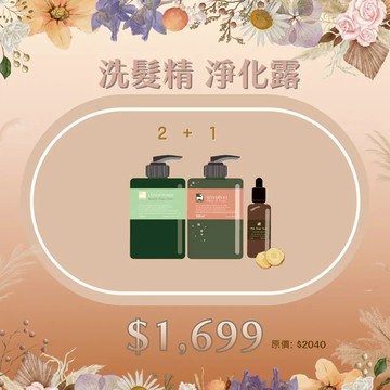 【薑心比心】限時優惠↘︎洗髮精500ml*2+淨化露*1(味道任選)