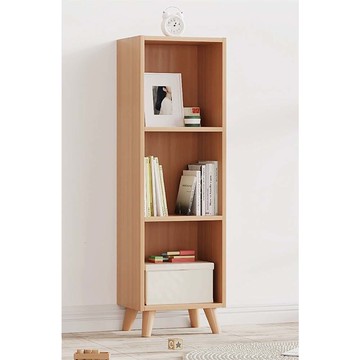 【樂樂】好好Q書架 木質兒童儲物單元格書櫃 三格-帶櫃腳款(實木帶腿書架 自由組合 多格收納)三格-帶櫃腳款