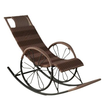 成人搖椅躺椅搖椅逍遙椅老人椅休閑陽臺午睡椅藤椅曬太陽懶人椅子[010209DD]