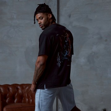 VintageWash Oversized水洗短袖 - Thor