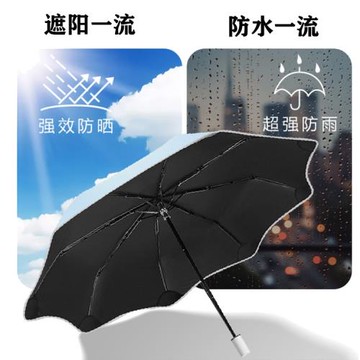 手動傘3折疊安全角外加升級款反光條up50+全遮光晴雨兩用居家旅行