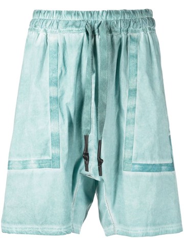 Isaac Sellam Experience - panelled drawstring shorts - men - Cotton - L - Green